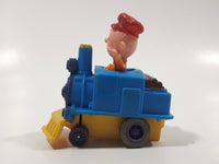 1989 Peanuts Charlie Brown Cartoon Character in Pullback Motorized Friction Toy Train Vehicle McDonald's Happy Meal Not Working