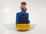 1989 Peanuts Charlie Brown Cartoon Character in Pullback Motorized Friction Toy Train Vehicle McDonald's Happy Meal Not Working