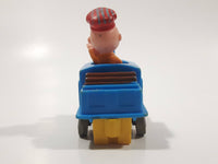 1989 Peanuts Charlie Brown Cartoon Character in Pullback Motorized Friction Toy Train Vehicle McDonald's Happy Meal Not Working