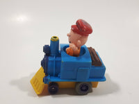 1989 Peanuts Charlie Brown Cartoon Character in Pullback Motorized Friction Toy Train Vehicle McDonald's Happy Meal Not Working