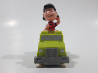 Vintage 1989 Peanuts Gang Pop Mobiles United Features Syndicate Lucy Van Pelt Green Plastic Toy Car Vehicle McDonald's Happy Meals Not Working