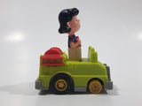 Vintage 1989 Peanuts Gang Pop Mobiles United Features Syndicate Lucy Van Pelt Green Plastic Toy Car Vehicle McDonald's Happy Meals Not Working