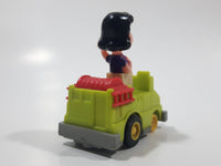 Vintage 1989 Peanuts Gang Pop Mobiles United Features Syndicate Lucy Van Pelt Green Plastic Toy Car Vehicle McDonald's Happy Meals Not Working