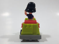 Vintage 1989 Peanuts Gang Pop Mobiles United Features Syndicate Lucy Van Pelt Green Plastic Toy Car Vehicle McDonald's Happy Meals Not Working