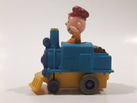 1989 Peanuts Charlie Brown Cartoon Character in Pullback Motorized Friction Toy Train Vehicle McDonald's Happy Meal Not Working