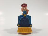 1989 Peanuts Charlie Brown Cartoon Character in Pullback Motorized Friction Toy Train Vehicle McDonald's Happy Meal Not Working