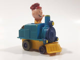 1989 Peanuts Charlie Brown Cartoon Character in Pullback Motorized Friction Toy Train Vehicle McDonald's Happy Meal Not Working