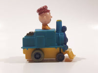 1989 Peanuts Charlie Brown Cartoon Character in Pullback Motorized Friction Toy Train Vehicle McDonald's Happy Meal Not Working