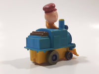 1989 Peanuts Charlie Brown Cartoon Character in Pullback Motorized Friction Toy Train Vehicle McDonald's Happy Meal Not Working