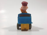 1989 Peanuts Charlie Brown Cartoon Character in Pullback Motorized Friction Toy Train Vehicle McDonald's Happy Meal Not Working