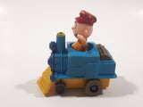 1989 Peanuts Charlie Brown Cartoon Character in Pullback Motorized Friction Toy Train Vehicle McDonald's Happy Meal Not Working