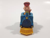 1989 Peanuts Charlie Brown Cartoon Character in Pullback Motorized Friction Toy Train Vehicle McDonald's Happy Meal Not Working