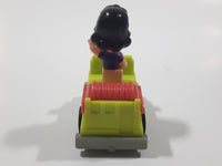 Vintage 1989 Peanuts Gang Pop Mobiles United Features Syndicate Lucy Van Pelt Green Plastic Toy Car Vehicle McDonald's Happy Meals Not Working