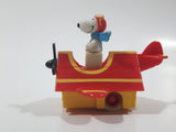 Vintage 1989 Peanuts Gang Pop Mobiles United Features Syndicate Snoopy Flying Ace Doghouse Plastic Toy McDonald's Happy Meals Not Working