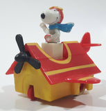 Vintage 1989 Peanuts Gang Pop Mobiles United Features Syndicate Snoopy Flying Ace Doghouse Plastic Toy McDonald's Happy Meals Not Working