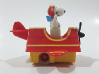 Vintage 1989 Peanuts Gang Pop Mobiles United Features Syndicate Snoopy Flying Ace Doghouse Plastic Toy McDonald's Happy Meals Not Working