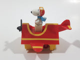 Vintage 1989 Peanuts Gang Pop Mobiles United Features Syndicate Snoopy Flying Ace Doghouse Plastic Toy McDonald's Happy Meals Not Working