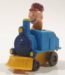 1989 Peanuts Charlie Brown Cartoon Character in Pullback Motorized Friction Toy Train Vehicle McDonald's Happy Meal Not Working