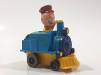 1989 Peanuts Charlie Brown Cartoon Character in Pullback Motorized Friction Toy Train Vehicle McDonald's Happy Meal Not Working