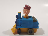 1989 Peanuts Charlie Brown Cartoon Character in Pullback Motorized Friction Toy Train Vehicle McDonald's Happy Meal Not Working