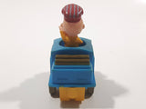 1989 Peanuts Charlie Brown Cartoon Character in Pullback Motorized Friction Toy Train Vehicle McDonald's Happy Meal Not Working