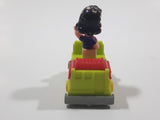 Vintage 1989 Peanuts Gang Pop Mobiles United Features Syndicate Lucy Van Pelt Green Plastic Toy Car Vehicle McDonald's Happy Meals Not Working Missing Rear Tires