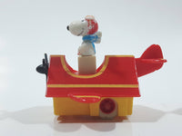 Vintage 1989 Peanuts Gang Pop Mobiles United Features Syndicate Snoopy Flying Ace Doghouse Plastic Toy McDonald's Happy Meals Not Working