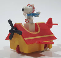 Vintage 1989 Peanuts Gang Pop Mobiles United Features Syndicate Snoopy Flying Ace Doghouse Plastic Toy McDonald's Happy Meals Not Working