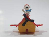 Vintage 1989 Peanuts Gang Pop Mobiles United Features Syndicate Snoopy Flying Ace Doghouse Plastic Toy McDonald's Happy Meals Not Working