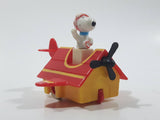 Vintage 1989 Peanuts Gang Pop Mobiles United Features Syndicate Snoopy Flying Ace Doghouse Plastic Toy McDonald's Happy Meals Not Working