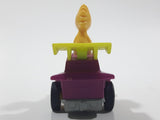 Vintage 1989 Peanuts Gang Pop Mobiles United Features Syndicate Woodstock Bird Character Plastic Toy Car Vehicle McDonald's Happy Meals Not Working