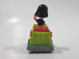 Vintage 1989 Peanuts Gang Pop Mobiles United Features Syndicate Lucy Van Pelt Green Plastic Toy Car Vehicle McDonald's Happy Meals Not Working