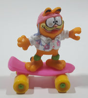 Vintage 1989 Garfield On a Pink Skateboard McDonald's Happy Meal Toy