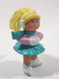 1992 McDonald's CPK Cabbage Patch Kids Character Figure Skating 3 1/4" Tall Plastic Toy Figure