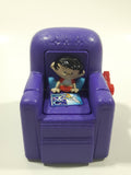 1999 Wendy's Fox Children's Network Bobby's World Purple Rotating Chair Plastic Toy 3" Tall