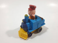 1989 Peanuts Charlie Brown Cartoon Character in Pullback Motorized Friction Toy Train Vehicle McDonald's Happy Meal Not Working