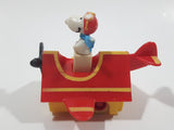 Vintage 1989 Peanuts Gang Pop Mobiles United Features Syndicate Snoopy Flying Ace Doghouse Plastic Toy McDonald's Happy Meals Not Working