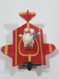Vintage 1989 Peanuts Gang Pop Mobiles United Features Syndicate Snoopy Flying Ace Doghouse Plastic Toy McDonald's Happy Meals Not Working