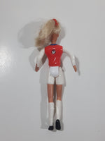 1999 McDonald's Barbie Soccer Football 4 1/2" Tall Toy Figure