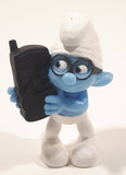 2011 McDonald's Peyo Smurfs Brainy 2 3/4" Tall PVC Toy Figure