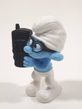 2011 McDonald's Peyo Smurfs Brainy 2 3/4" Tall PVC Toy Figure