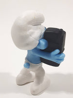 2011 McDonald's Peyo Smurfs Brainy 2 3/4" Tall PVC Toy Figure