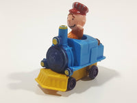 1989 Peanuts Charlie Brown Cartoon Character in Pullback Motorized Friction Toy Train Vehicle McDonald's Happy Meal Not Working Missing Rear Tires