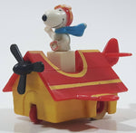 Vintage 1989 Peanuts Gang Pop Mobiles United Features Syndicate Snoopy Flying Ace Doghouse Plastic Toy McDonald's Happy Meals Not Working