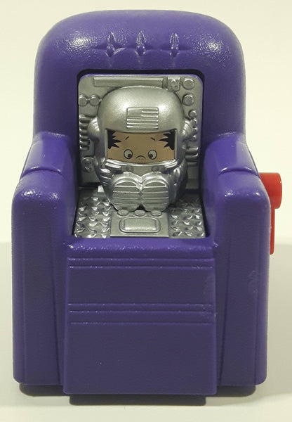 1999 Wendy's Fox Children's Network Bobby's World Purple Rotating Chair Plastic Toy 3" Tall