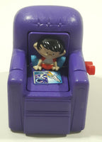 1999 Wendy's Fox Children's Network Bobby's World Purple Rotating Chair Plastic Toy 3" Tall