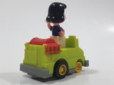 Vintage 1989 Peanuts Gang Pop Mobiles United Features Syndicate Lucy Van Pelt Green Plastic Toy Car Vehicle McDonald's Happy Meals Not Working