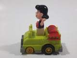 Vintage 1989 Peanuts Gang Pop Mobiles United Features Syndicate Lucy Van Pelt Green Plastic Toy Car Vehicle McDonald's Happy Meals Not Working