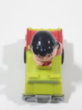 Vintage 1989 Peanuts Gang Pop Mobiles United Features Syndicate Lucy Van Pelt Green Plastic Toy Car Vehicle McDonald's Happy Meals Not Working