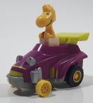 Vintage 1989 Peanuts Gang Pop Mobiles United Features Syndicate Woodstock Bird Character Plastic Toy Car Vehicle McDonald's Happy Meals Not Working